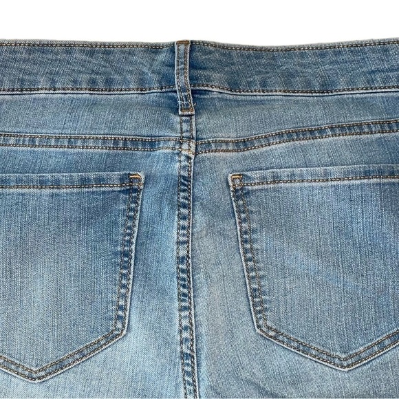 Old Navy Blue Denim Jeans Super Skinny Light Wash High Rise Size 10 Tall - Picture 4 of 5